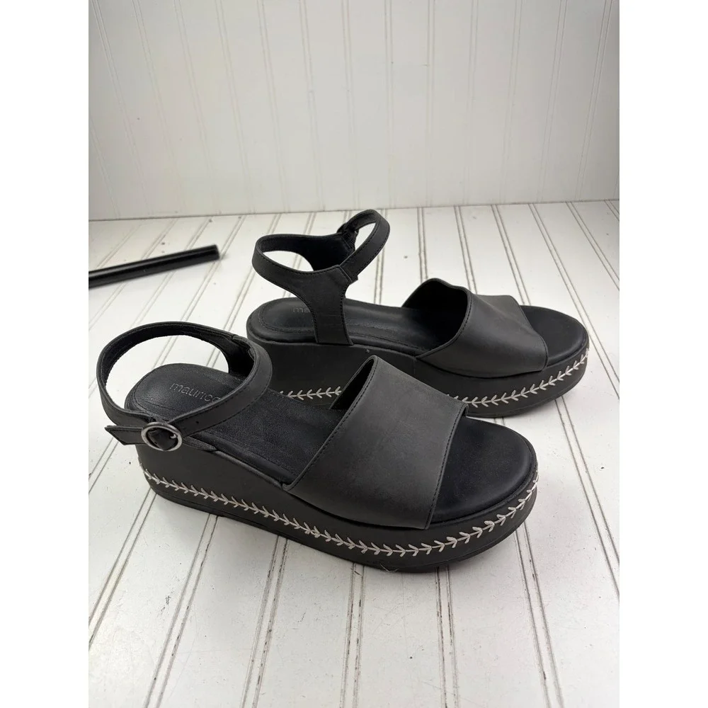 Maurices Vintage Y2K SuperCush Erin Whipstitch Wedges Women's Size 9